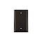 Solid Brass Deco Switchplate - Timeless Bronze - Single Blank