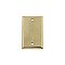 Solid Brass New York Switchplate - Unlacquered Polished Brass - Single Blank