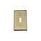 Solid Brass New York Switchplate - Antique Brass - Single Toggle