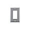Solid Brass New York Switchplate - Bright Chrome - Single GFCI