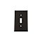 Solid Brass New York Switchplate - Timeless Bronze - Single Toggle