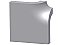 Radius Up Corner Ceramic Tile - 2-1/2" x 2-1/2" - Many glazes available