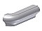P-Cap Ceramic Tile Molding Ceramic Tile- Outside Corner Return- 1-1/2" x 6" - Left
