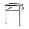 Kingston Brass Templeton 24-Inch Brass Console Sink Legs - Brushed Nickel