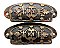 Pair of Antique Cast Iron Bin or Drawer Cup Pulls by Sargent & Co. - Circa 1888
