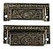 Pair of Antique Cast Iron Bin or Drawer Cup Pulls by P. & F. Corbin - Circa 1895