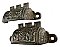 Pair of Antique Cast Iron Bin or Drawer Cup Pulls by P. & F. Corbin - Circa 1881