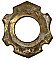 Antique Cast Bronze Cylinder Lock Collar Ring - Circa 1920
