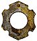 Antique Cast Bronze Cylinder Lock Collar Ring - Circa 1920