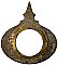 Antique Cast Bronze Cylinder Lock Collar Ring - Circa 1920