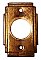 Antique Wrought Bronze Cylinder Lock Collar Ring - Circa 1920