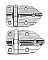 Set of Two Antique Amerock Polished Chrome Art Deco Style Flush Mount Cabinet Hinges