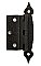 Antique Amerock Hammered Black Cabinet Hinge - Sold Each