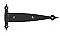 Antique Amerock Hammered Black Cabinet Strap Hinge - Sold Each