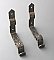 Antique Black Decorative Curtain Rod Brackets