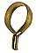Antique Brass Café Clip-On Curtain Rings - Circa 1960