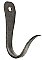 Antique Wrought Iron Wall Mount Hook - Circa 1800