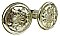 Pair of Antique Mercury Glass Drapery or Curtain Tiebacks - Circa 1850