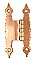 Antique Amerock Copper 3/8" Offset Kitchen Cabinet Hinge - Circa 1960