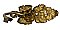 Antique Wrought Brass Grapes & Leaves Curtain Tieback - Circa 1870