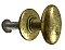 Antique Oval or Egg Shaped Cast Bronze Cabinet Knob by P. & F. Corbin - Circa 1905