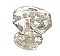 Antique Large Faceted Empire Style Glass Cabinet Knob