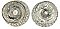 Pair of Large Antique Blown Glass Swirl Cabinet Knobs - Circa 1830