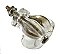 Antique Large Hexagonal Glass Cabinet Knob - Circa 1920