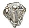 Antique Large Hexagonal Glass Cabinet Knob - Circa 1920