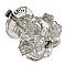 Antique Sandwich Glass Cabinet Knob - Circa 1850