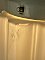 Antique Art Deco White Porcelain Ceiling Light Fixture - Circa 1920