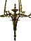 Antique Neoclassical Six Light Ceiling Light Fixture - Circa 1930