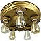 Antique Art Deco Flush Mount Ceiling Light Fixture - Circa 1930