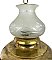 Antique Colonial Revival Brass Ceiling Light Fixture - Circa 1920