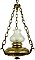 Antique Colonial Revival Brass Ceiling Light Fixture - Circa 1920
