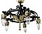 Antique 5-Light Mediterranean Ceiling Light Fixture - Circa 1930