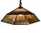 Antique Arts & Crafts Ceiling Fixture with 6-sided Caramel Opalescent Slag Glass - Circa 1910