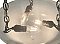 Antique Inverted Dome Opaline Pendant Ceiling Light Fixture - Circa 1910