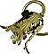 Antique Brass Gas & Electric Combination Ceiling Light Fixture - Circa 1890