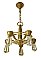 Antique Art Deco 5-Light Ceiling Light Fixture - Circa 1920
