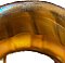 Antique Arts & Crafts Ceiling Light Fixture with Steuben Gold Aurene Shades - Circa 1910