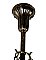 Antique Sheffield Style Gas & Electric Combination 6-Light Ceiling Light Fixture - Circa 1920