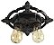 Antique 2-Light Ceiling Light Fixture by Riddle Co. - Circa 1923
