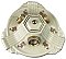Antique 3-Light Floral Porcelain Ceiling Light Fixture - Circa 1930