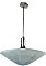 Antique Semi-Indirect Blue and Aluminum Ceiling Light Fixture - Circa 1935