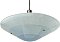 Antique Semi-Indirect Blue and Aluminum Ceiling Light Fixture - Circa 1935