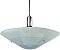 Antique Semi-Indirect Blue and Aluminum Ceiling Light Fixture - Circa 1935
