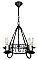 Antique 5-Light Mediterranean Revival Ceiling Light Fixture - Circa 1930