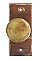 Antique Cast Bronze Door Bell Turn By Reading Hardware - Circa 1900