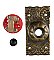 Antique Wrought Bronze Electric Doorbell in "Eulalia" Design by Reading Hardware Co. - Circa 1897